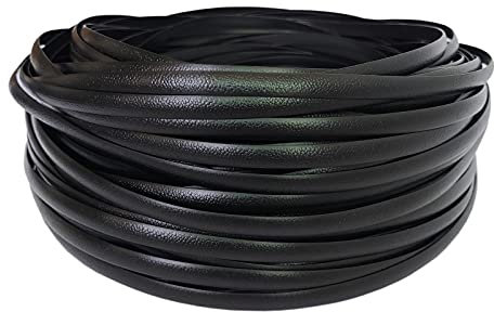 55 m wetterbeständiges schwarzes synthetisches Rattan-Kunststoffgeflecht zur Befestigung von Gartenstuhl, Tisch, Aufbewahrungskorb, Terrassenmöbel, Heimwerkerreparatur