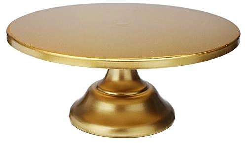 Tortenständer aus Schmiedeeisen, rund, 30,5 cm, für Hochzeit, Geburtstag, Party, Gold