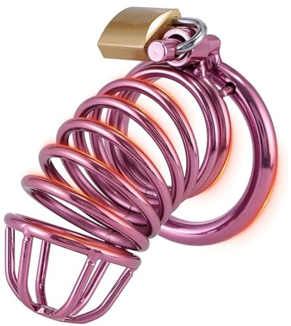 BDSMYOU Gabbia per Pene in Metallo Chastity Cage Male,Gabbia di Castità Estrema per Uomo,BDSM Bondagerie Accessori Hard Cock Cage,Sex Toys Uomo,Toys Sessuali per Uomini (Ø：50mm)