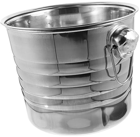 Alipis Cubitera para Bar Inoxidable Contenedor para Cubitos De Hielo para Eventos