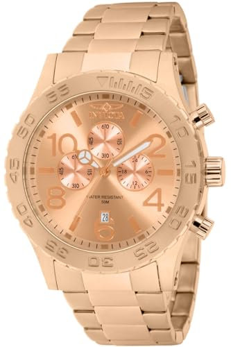 Invicta Specialty Orologio da Uomo in acciaio inossidabile con movimento Quarzo - 50mm, Oro Rosa