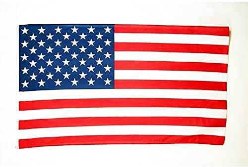 AZ FLAG - Drapeau Etats-Unis - 180x120 cm - Grand Drapeau Américain - Usa 100% Polyester Avec Oeillets Métalliques Intégrés - Pavillon 150 g