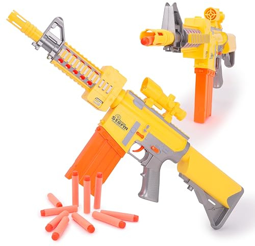 Toyland® Photon Dart Blaster Gun with 20 Soft Foam Bullets - Battery Operated Toy Blaster for Kids - Indoor & Outdoor Action Play