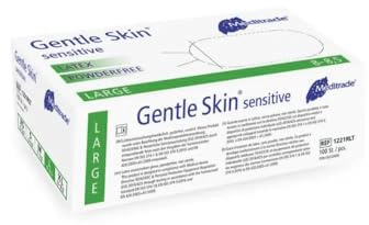 100 Latex-Handschuhe Gentle Skin Sensitive - puderfrei - unsteril - Gr. L