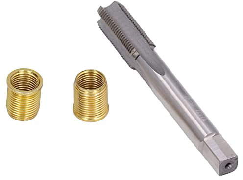 Gewindebohrer M14x1,25, 102,7mm Edelstahl Gewindeeinsätze M12x1,25 Reparaturwerkzeuge Mit10 M12 x 1,25 Einsätze für Gewindebohrungen für 14mm x 1,25mm Zündkerzen