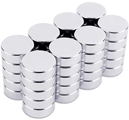 SENSEI® Extra Starke Magnete – 40 Stück (8x3 mm) – Rund & Flach, ca. 2 kg Haftkraft – Neodym Mini Magnete für Magnettafel, Pinnwand & Basteln
