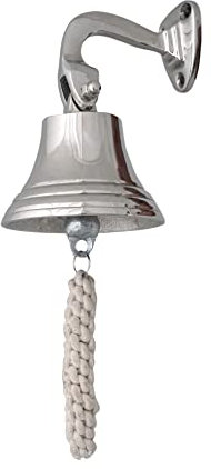 Last Orders Wall Mounted Chrome Silver Door Bell Ships Bell by Carousel Home