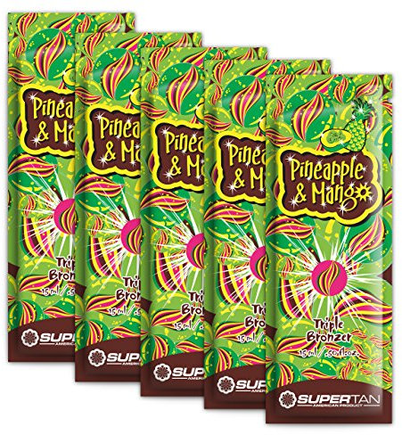SuperTan Sensations Pineapple and Mango Triple Bronzer, 5er Pack (5 x 15 ml)