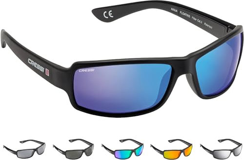 Cressi NINJA FLOATING SUNGLASSES MIRRORED LENS BLUE