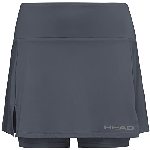 HEAD CLUB Basic Skort Girls, anthrazit, 140 EU