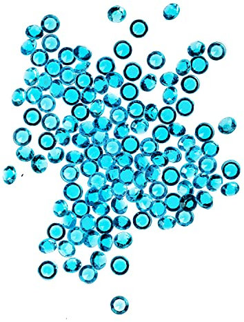 Trimming Shop Turquoise Blue 10000pcs Table Scatters Clear Acrylic Rhinestone Diamonds Table Confetti for Table Centerpiece Birthday Party Table Decoration Vase Filler Beads, 4.5mm