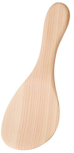 Yamaco 78306 Temahima Kobo Cypress Friendly Rice Spoon, Small, Made in Japan, Easy to Use, Hinoki, Wood, Simple, Unpainted, Kitchen Tool, Cookware, Cooking, Texture-friendly