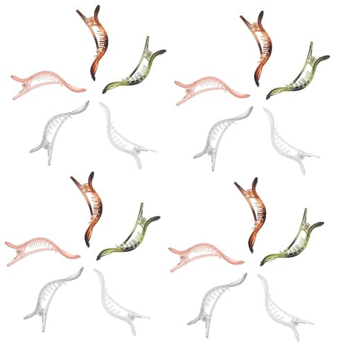 minkissy 20pezzi Fermagli Per Antiscivolo Clip Alligatore Per Styling Diverse Colorazioni Trasparente Per Cerimonie e Uso Quotidiano