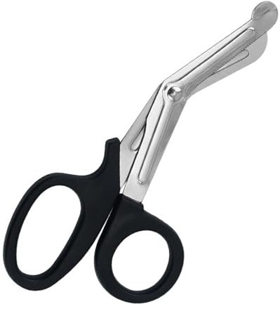 Ryaupy Acier Inoxydable Médical Ciseaux pour Bandage - Ciseaux de Gaze Invisibles Courbés - pour Médecin, Etudiants en Médecin ou Infirmière, Salle d'urgence ou Camp Extérieur