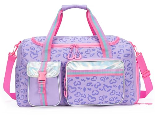 Borsone Palestra Bambina Borse sportive per Donna Borsa Sport Piscina Weekend Bambine con Tracolla Borsa Danza Bambina