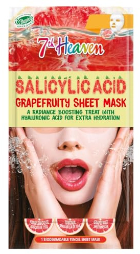 7th Heaven Salicylic Acid Grapefruity Sheet Face Mask - Hydrating & Soothing