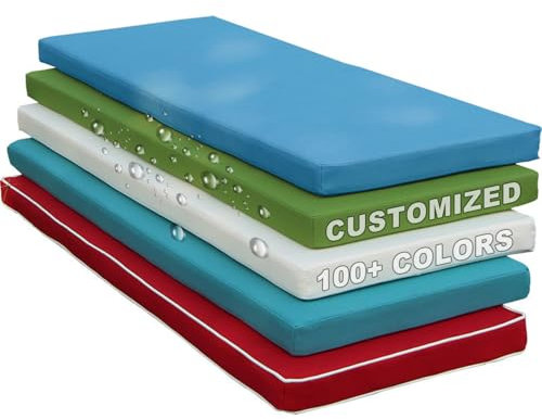 YFHT Benutzerdefinierte Bankkissen, Bankauflage Nach Maß Outdoor rutschfeste, Sitzauflage Bank Waschbar, Sitzpolster Bankauflage Wasserdicht, Maßgeschneiderte Sitzkissen Für Bank (5CM)