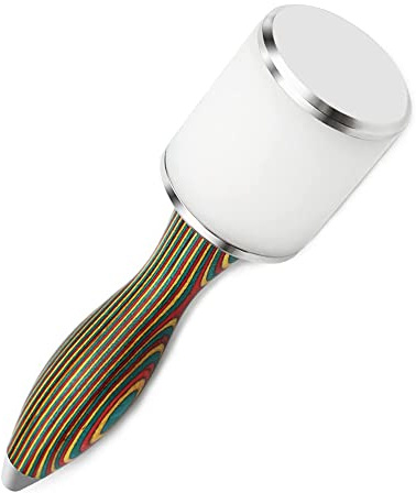 Kznifmk Martillo de Mazo, Martillo de Talla, Martillo de Nailon con Manejar de Madera, Mazo Artesanal para de, Grabado DIY, ImpresióN de Punzonado