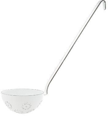 Riess, 0308-033, Schöpflöffel 8 cm, CLASSIC-WEISS, Durchmesser 8 cm, Höhe 7.0 cm, Emaille, weiß, Suppenlöffel