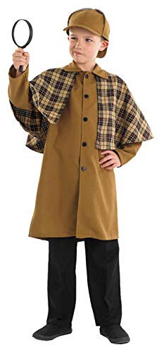 Fun Shack Disfraz Detective Victoriano Niños, Disfraz Sherlock Holmes, Carnaval y Halloween, XL
