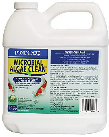 API PONDCARE MICROBIAL ALGAE CLEAN Green Water Biological Inhibitor (269D) 64-Ounce