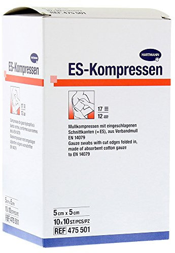 ES-Kompressen steril 12fach 5 x 5 cm 10x10 Stück