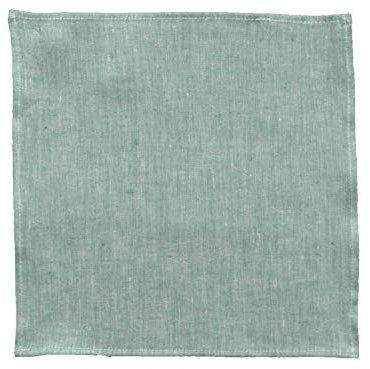 Fazinettel Flax - Das Stofftaschentuch aus Bio Leinen, nachhaltig, stylish und hip (Grün)
