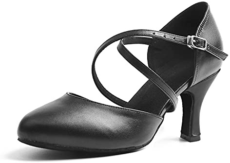 Naudamp Mujer Zapatos de Baile de salón de Baile Latino Correa Cruzada Salón Moderno Tango Vals Zapatos de Baile…