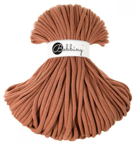 Bobbiny Makramee-Schnur, geflochten, Jumbo, 9 mm (Terrakotta), 100 m