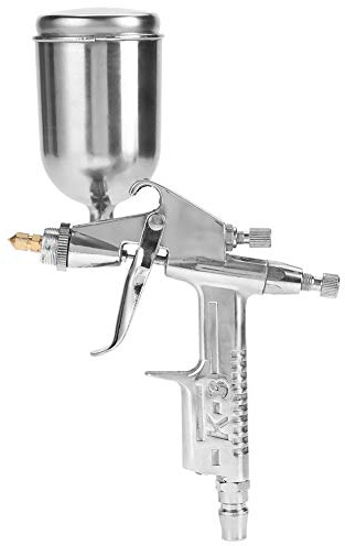 Spray Gun, Professional 0.5mm Nozzle 125ml Mini Pneumatic Spray Gun for Car Painting Repair, Primer, Clear/Top Coat & Touch-Up, Pneumatic Tool with Cleaning Kits and Cup