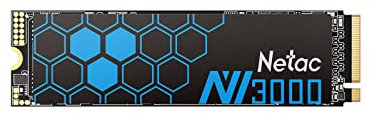 Netac 250GB NV3000 M.2 NVMe SSD, M.2 2280, PCIe3, 3D TLC NAND, R/W 3000/1400 MB/s, 95K/120K IOPS