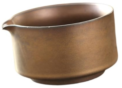 perfk Matcha-Schale aus, traditionelle Teeschale aus Porzellan, japanische Teetasse mit Ausguss, Matcha-Rührschüssel, handgefertigt für Freunde, Bronze
