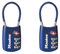 Master Lock Blue Set Your Own Combination TSA Approved Luggage Lock, Travel Zipper Padlock is Perfect for Suitcases, Bags, or Backpacks, 2 pk, 4688BLUEC2