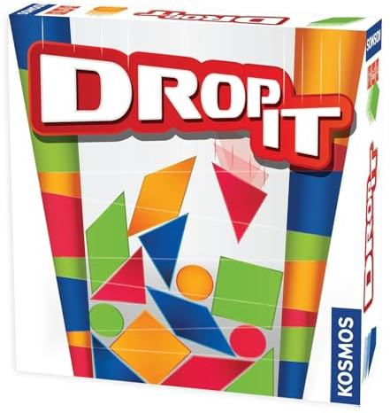 Drop It - Un divertente gioco di strategia familiare e destrezza di Kosmos Games, vincitore del premio d'argento della scelta dei genitori, gioca individualmente o in squadre, età 8+, divertimento per