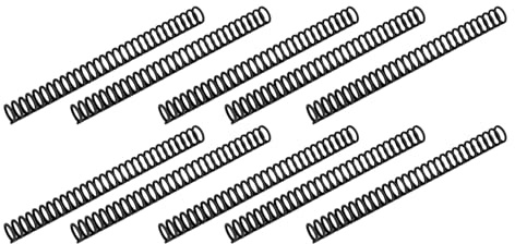 Binding Spines, 10PCS Plastic Binding Spines 19mm 30 Rings Comb Compatible with A4 B5 A5 Paper Size 150 Sheets Capacity Spines, Binding Machines (Black)