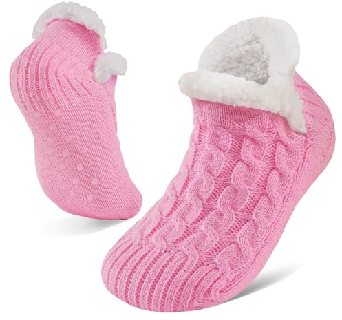 Niorasen Fluffy Slipper Socks Women Men, Winter Gift for Her, UK 4-9 | Warm Gift for Women, Bed Socks with Grippers, Thick Cosy Non-Slip, Gifts for Christmas, Birthday, Valentine's/Mother's Day