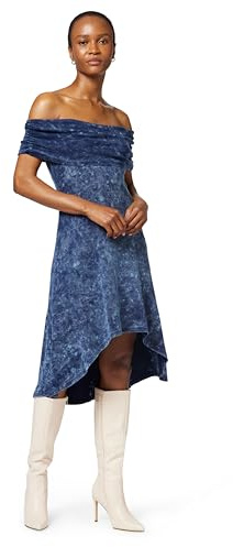 Desigual Donna Abito Tie-Dye Asimmetrico.
