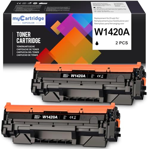 myCartridge SUPCOLOR 142A Kompatibel für HP 142A (ohne Chip) W1420A 142X Toner für HP LaserJet M140w M110w M139w Toner für LaserJet MFP M140we M110we M139we 142 A (Das Produkt enthält keinen Chip)