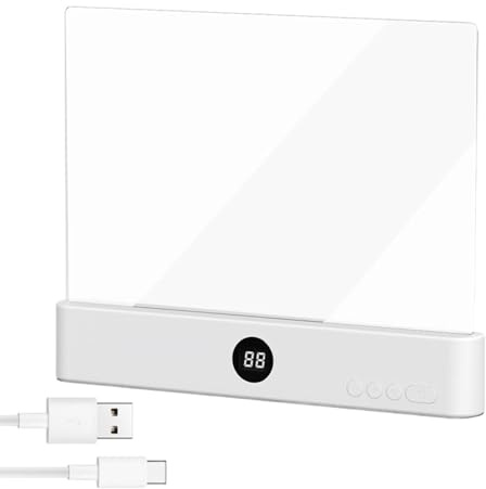 Generico Luce Da Lettura Ricaricabile LED, Lampada Da Libro Intelligente Con 3 Colori & Timer, Illuminazione Pagina Per Casa Viaggio Scuola Regalo Lettori Bambini Ufficio Uomini Donne Bambini Lettori