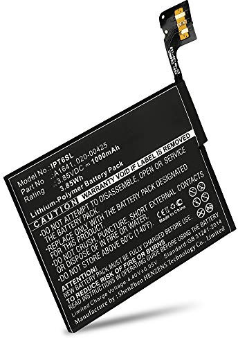 subtel, Batería para Reproductor MP3 Compatible con Apple iPod 6 Gen. (Touch) - A1574, 7.1, A1641 (3.85V, 1000mAh)