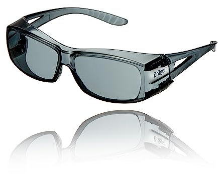 Dräger X-pect 2420 | Lunettes de protection légères| Pour le chantier, l'atelier, le vélo, le jogging, les services de secours, le laboratoire | Teintées, anti-rayures et anti-buée