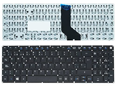 PORTATIL MOVIL - Teclado de Repuesto Compatible con Acer Aspire 3 A315-51-306R A315-51-310J A315-53 9Z.NC3SW.10S / Teclas Recambio Keyboard Replacement Piezas para Renovar Interior PC Computadora