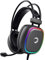 GAMEPOWER Raijin Gaming Headset mit Mikrofon, USB Gamer PC Kopfhörer, 7.1 Surround, Rainbow Beleuchtung, 50mm Neodym Treiber, Desktop - Laptop Kompatibel, 2m Kabelgebunden, Over Ohr
