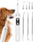 NATURE NERDS Plaque Remover for Teeth, Pet Teeth Brushing Kit, Dental Tools for Removing Plaque and Tartar, Safe for Dogs and Cats, with LED Light, White