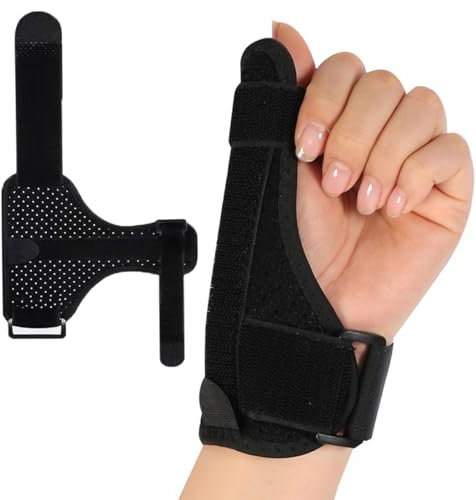 VBKITW Arthritis Kompressionshandschuhe, fingerloser Handschuh mit Gel, Stabilisierende Handgelenkbandage mit Daumenortthese, Therapie Karpaltunnel zur Linderung von Schmerzen, Daumen und Gelenken