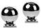 DIYEAH 2pcs Garden Handrail Balls Stair Railing Balls Stainless Steel Handrail Finials Fence Rail Accessory