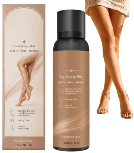 Instant Tan Spray&Tan Leg Makeup,No Transfer Leg Bronzer to Cover Veins | Waterproof,Long-Lasting Moisturizing Body Make-Up with Natural Finish,Refreshing Fine Mist for Easy Application,Body Coverage