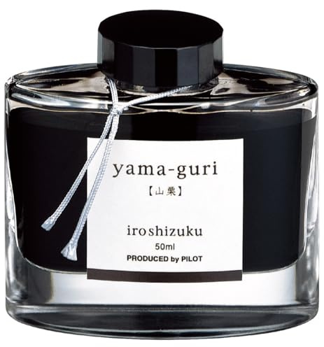 Pilot Iroshizuku Fountain Pen Ink – 50 ml Bottle – Yama-Guri Wild Chestnut (Dark Brown) (Japan Import)