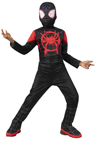Rubies Klassisches Miles Morales-Kostüm für Jungen und Mädchen, Jumpsuit mit Stiefelstulpen und Maske, offizielles Marvel-Lizenzprodukt für Geburtstage, Geschenke, Partys und Karneval