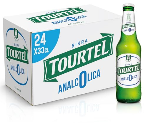 Tourtel Cassa Birra Analcolica con 24 Bottiglie da 33 cl, 7.92 L, Birra Analcolica Premium Lager dal Gusto Pieno e Deciso e dal Colore Giallo Paglierino, Zero Alcol